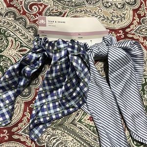 NWT set of 2 scarf hair ties